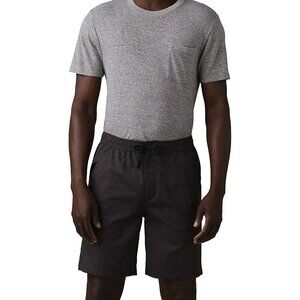 PrAna Double Peak E-Waist Short Charcoal Mens XL 8" Ripstop Lightweight Wicking‎